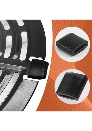 Hava Fritöz Kauçuk Tamponları Hava Fritöz Izgara Tavası İçin Güç Kapaklarına Uygun Siyah