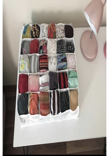 Babylondy Babylody 30 Gözlü Petek Organizer Beyaz