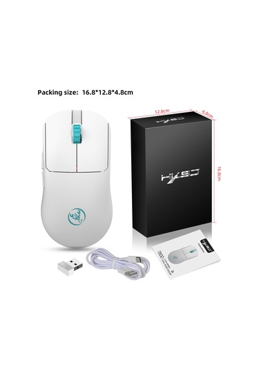 Maiyame Hxsj 2.4G 10000 DPI Kablosuz Hafif Oyuncu Mouse