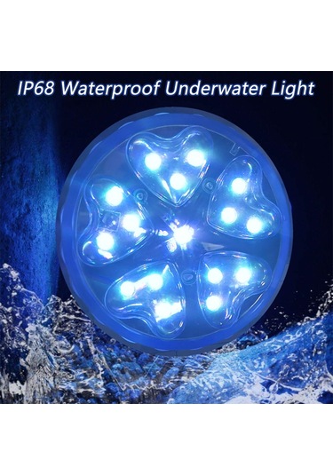 Konesam Ip68 Su Geçirmez Led Projeksiyon Lambası - 13 Renk 4 Mod, Kumanda Kontrol, Havuz/banyo/akvaryum Uyumlu, 1 Adet