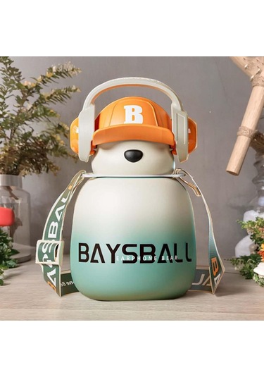 Dolıty Su Şişesi 22 Oz Sevimli Büyük Geniş Ağız Yeşil Yeşil