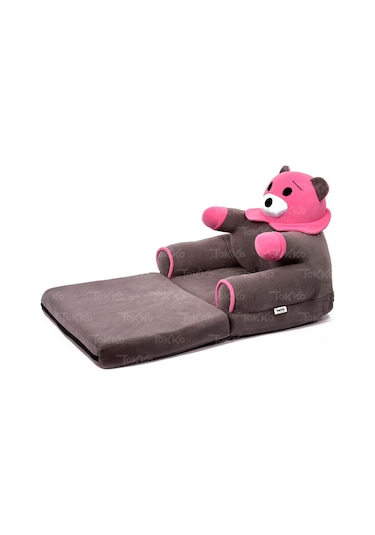 Tokko Katlanabilir Bebek-Çocuk Koltuğu Portatif Yatak Ayıcık (503564558) Pembe