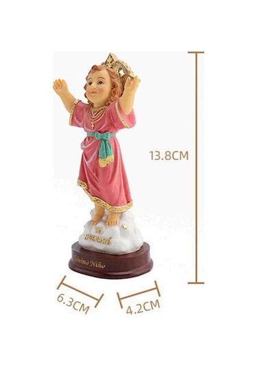 Suntek Magideal Açık Kol Kutsal Çocuk Heykeli Yapıt Katolik Heykel Raf
