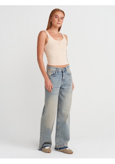 Dilvin 21158 Düğmeli Askılı Top-taş Taş