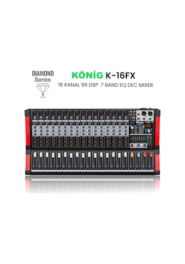 König K-16fx 16 Kanal Dec Mixer Diamond Serisi