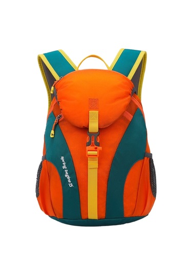 Relaxed Çift Tarzı Sırt Çantası, Eğlence Bisiklet Yürüyüş Sırt Çantası, Büyük Kapasiteli Su Geçirmez Açık Hava Sporları Dağcılık Çantası-turuncu Turuncu