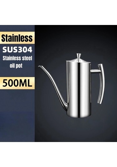 Paslanmaz Çelik Yağdanlık Mutfak Yağ Tankı Pot Sos Sirke Damlama