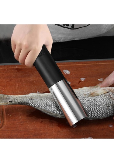 Kablosuz Taşınabilir Elektrikli Balık Ölçekleyici Usb Şarjlı Balık Ölçekleyici, B Beyaz