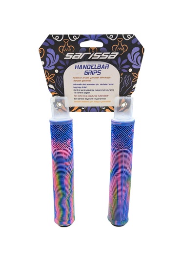 17 Cm Mtb Bmx Freeride Elcik Silikon Bisiklet Elcik Kaymaz Yapı Dirt Jump Bisiklet Elciği Mor Mavi Pembe - Beyaz