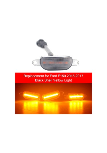 Monyee Ford F150 2015-2017 İçin 3'lü Led Izgara Lambası, 12v 1w, Su Geçirmez Abs, Kolay Kurulum, 50.000 Saat Ömür