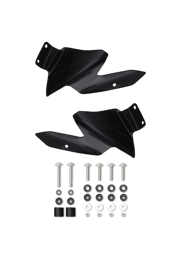 Gp Kompozit Benelli Trk 502 / 502x 2018-2023 Uyumlu Sağ Sol Rüzgarlık Siyah