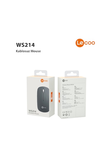 Lecoo WS214 Kablosuz 1200DPI 3 Tuşlu Optik Mouse