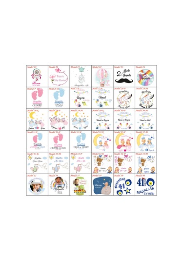 Famous Bebek Şekeri Magnet Bebek Mevlüt Hediyelik Isimli Kapak Açacak  (239797738)