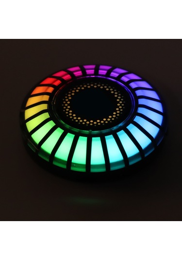 Springsun Rgb Müzik Ritmi Lambası, Akıllı Mikrofonlu Ses Kontrol, 32 Bit Led Işık Gösterimi, Manyetik Araç/ofis Dekorasyonu, 2 Adet Paket F5 Modeli Diğer