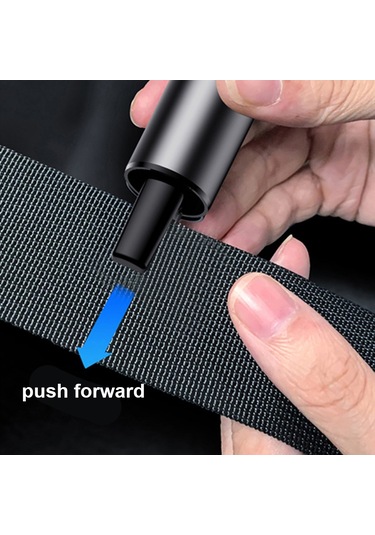 Springsun Acil Durum Çekiçli Cam Kırıcı Ve Emniyet Kemeri Kesici - 2'li Fonksiyonlu Araç Kurtarma Aleti