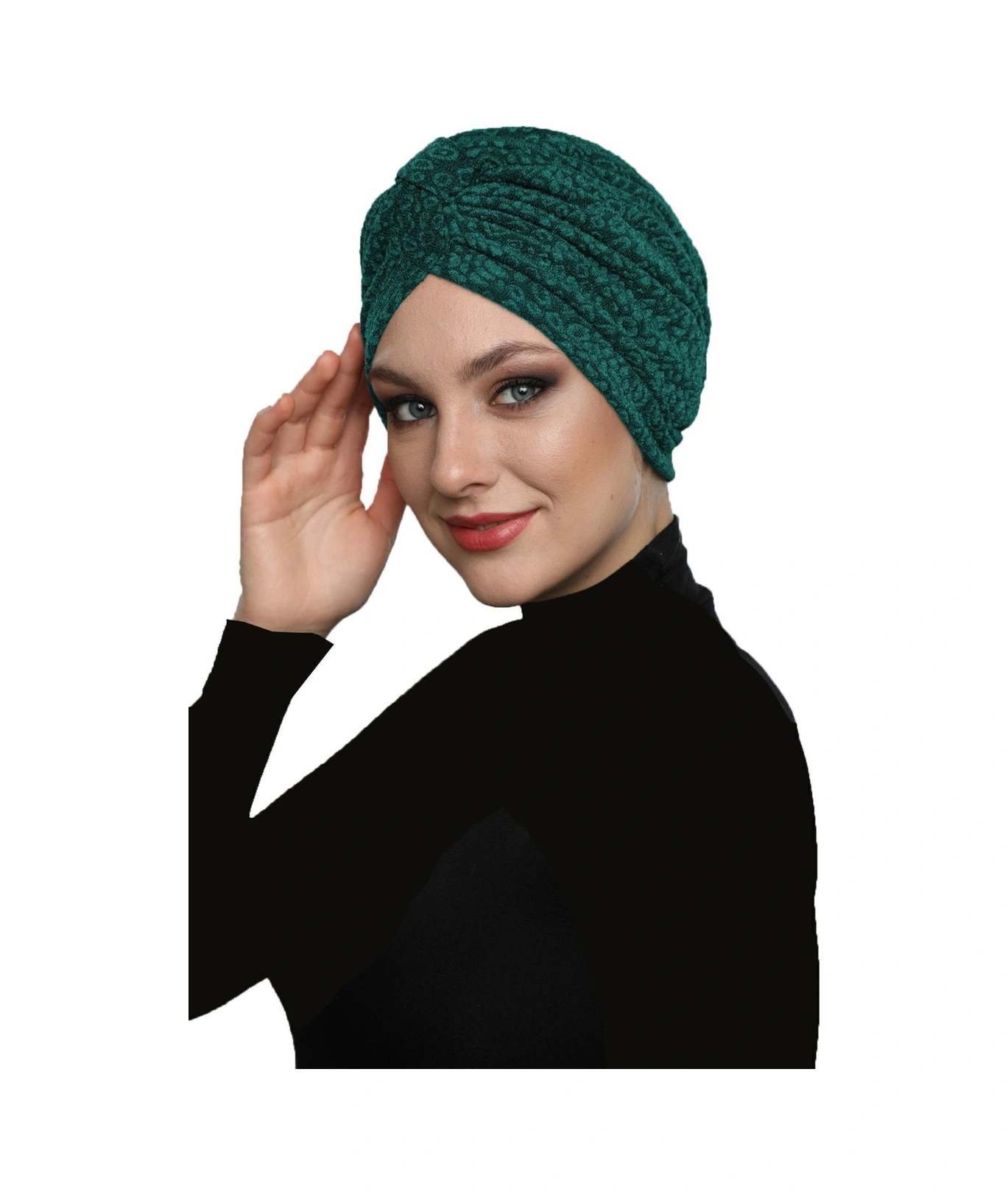 Brokar Bantlı Hürrem Rengi Astarlı Hazır Türban Tesettür Bone Hurrem