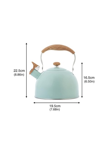 2.5l Islık Su Isıtıcısı Çay Isıtıcısı Paslanmaz Çelik Yeşil Su Isıtıcısı Su Kaynar