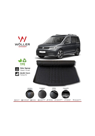 Vw Caddy Bagaj Havuzu 2021 Sonrası 3D Wöller Ultraflex Esnek