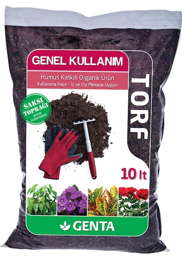 Genta Humus Katkılı Genel Kullanım Torfu 10 L