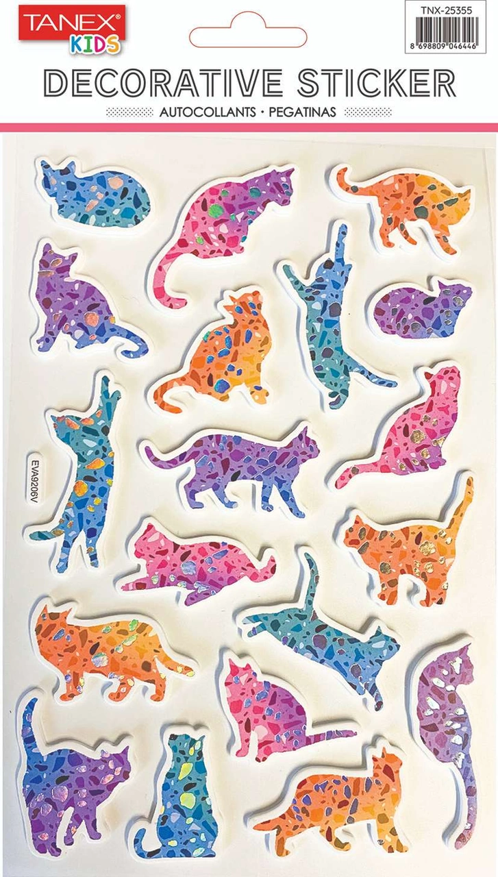 Tanex Kedi Serisi Puffy Etiketi Tnx-25355