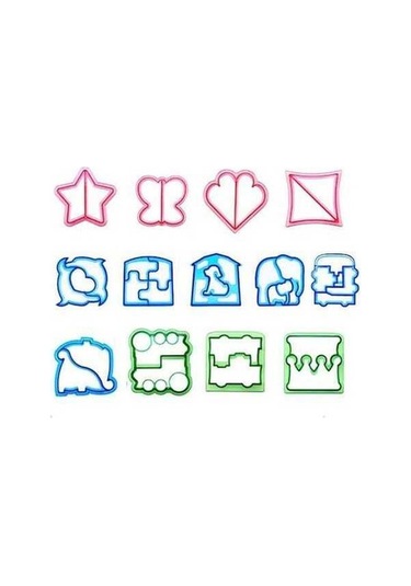 Ulzyvf Çocuklar İçin Güvenli Parça Kesici, Renkli Ve Seti Şekilli Diğer