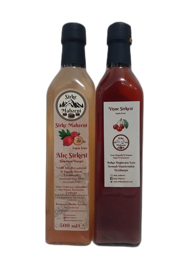 Sirke Mahzeni Vişne + Alıç Sirkesi 2 x 500 ML