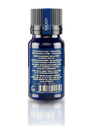 Raqun Aromaterapi Okaliptus Uçucu Yağı 10 Ml Karışık