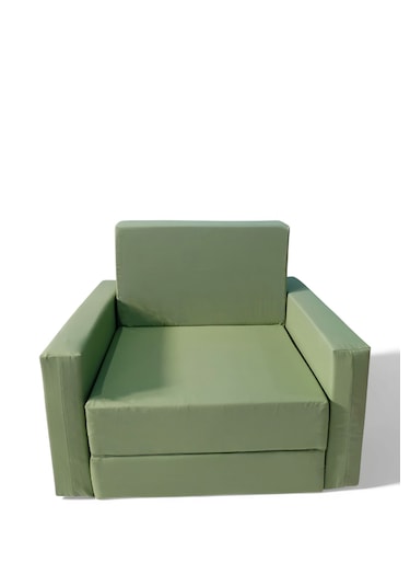 Katlanır Yer Yatağı - Çocuk Koltuğu - Bebek Yatağı 0-5 Yaş Haki Yeşili