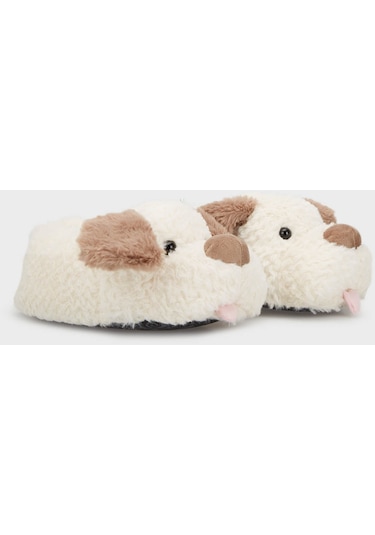 Susam Kadın Hayvanlı Panduf Beyaz 36/41 Beyaz