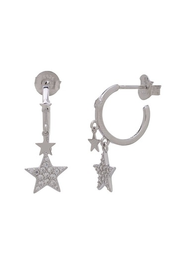 Yıldız Model-2 925 Ayar Gümüş Zirkon Taşlı Kadın Küpe Gümüş