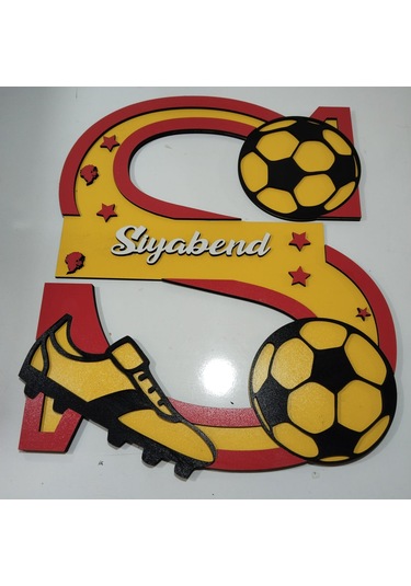 Bebek-çoçuk Odası Kapı & Duvar Süsü S Harfi Kişiye Özel İsim Çok Renkli