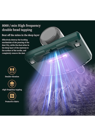 Maiyame Ev İçi Kuru Temizleyici: El Tipi Kablosuz Şarjlı 350w Motorlu 10.000 Pa Emme Gücü Ve 253.7nm Uv Işıklı Akne Temizleme Aleti - Beyaz Beyaz