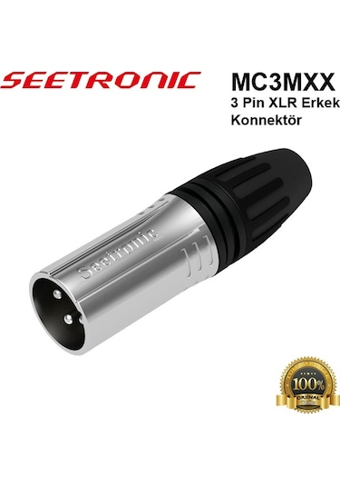 Seetronic Mc3Mxx 3 Pin Xlr Erkek Konnektör 10 Lu