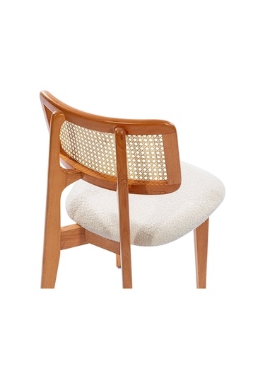 Aspendos İskandinav Natural Ahşap Masa Sandalye Takımı 90x90 Natural