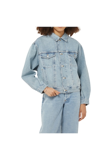 Agolde Klasik Denim Ceket Mavi