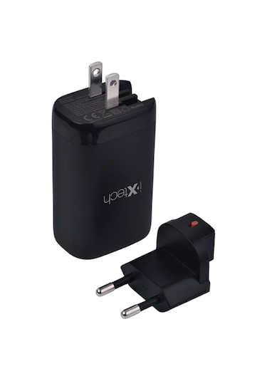 İxtech 65W Hızlı Şarj Aleti Siyah - IX-HC2