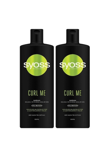 Syoss Curl Me Dalgalı ve Kıvırcık Saçlar için Şampuan 2 x 500 ML