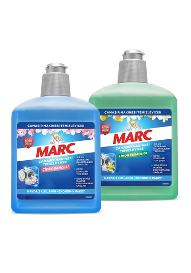 Marc Çamaşır Makinesi Temizleyici Floral 500 ML + Limon Ferahlığı 500 ML