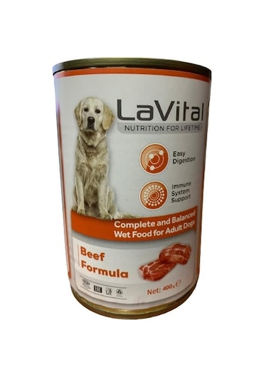 La Vital Sığır Etli Konserve Yetişkin Köpek Maması 400 G
