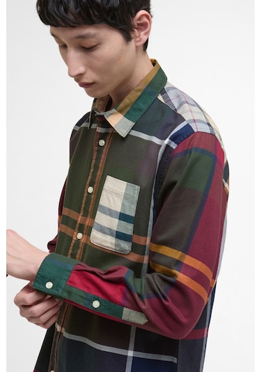 Barbour Patchwork Os Tartan Gömlek Mı73 Tartan Mix Bej