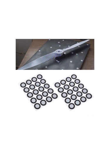 Gajeena 200 Adet 3d Tarama İşaret Noktası - 12mm İç Çap, 19mm Dış Çap, Yüksek Yansıma, Tam Doğruluk İle Hareket Takibi Ve Tarama Uygulamaları