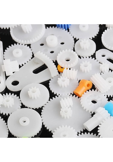 85 Parça Plastik Dişli Seti Rc Çark Arduino Oyuncak Robot Araba