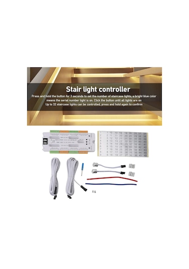 Akıllı Led Hareket Sensörü Merdiven Işık Kontrolörü,4 Mod