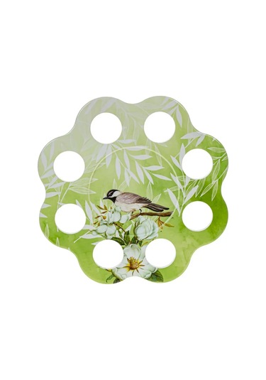 Decor Point 8 Yumurta İçin Stand, Paskalya, 22x22x1 Cm, Seramik 327532996 Yeşil