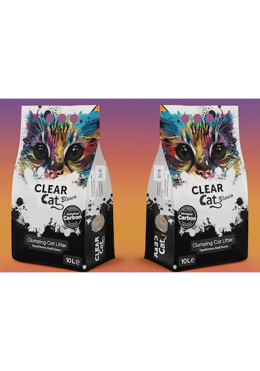 Clearcat Blanco Aktif Karbon Bentonit Kedi Kumu 10 Lt 2adet