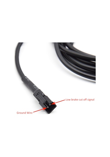 Yaleker Elektrikli Bisiklet Yağlı Fren Kesici Sensörü, Dağ Bisikleti Modifikasyonu İçin Kesme Sensörü Anahtarı, 1.7m Kablolu, Sl-qx092ys Siyah