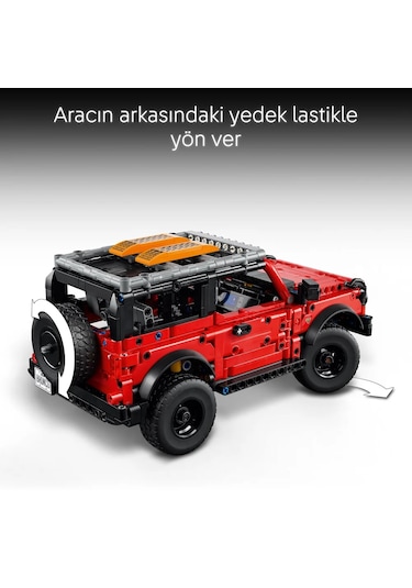 LEGO® Technic Ford Bronco® SUV 42213 - 9 Yaş ve Üzeri Araç Seven Çocuklar için Yaratıcı Oyuncak Yapım Seti (943 Parça)