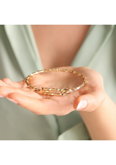 Altın Kaburga Kelepçe Iki Sıra Burgu Form N11.4808