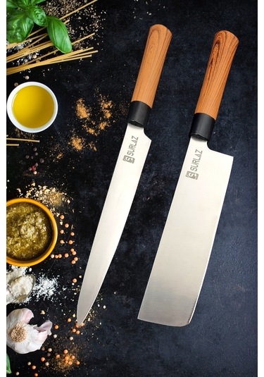 Japans Bıçak Seti 2 Parça Uzak Doğu Şef Bıçakları