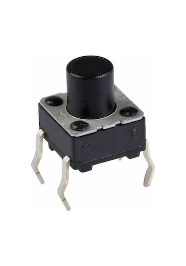 Koodmax-Push Button Buton Tach Switch 6X6 10'Lu Paket - Farklı Boyutlar 6X6 17Mm